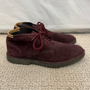 ANGELO NARDELLI Shoes Eggplant Suede Leather Chukka Lace Up Boots Shoe EU 43, 10
